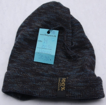 Beanie blau grau