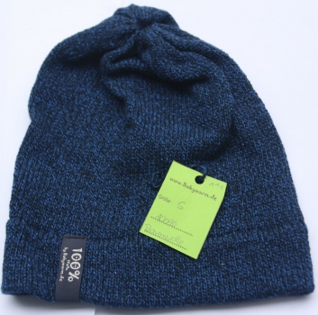 Beanie dunkelblau meliert
