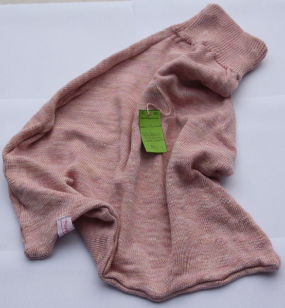 Babypuksack rosa pink weiß meliert