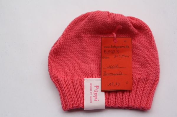 Beanie 2-3 Monate Rot4