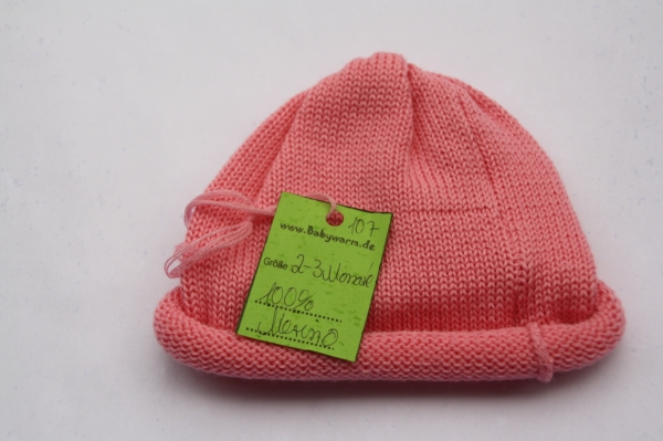 Rollmütze Rosa
