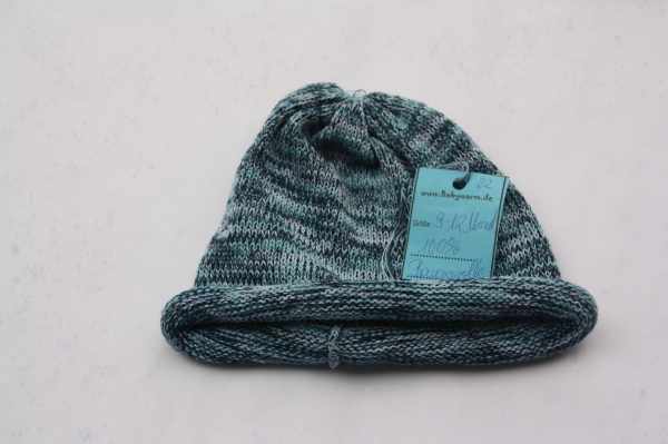 Beanie Blau melliert