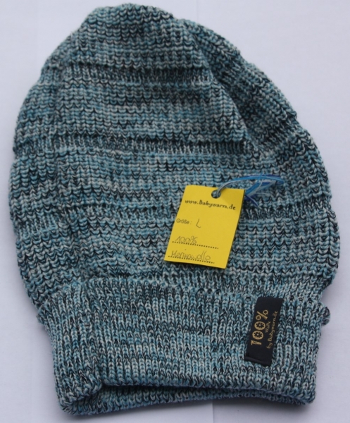 Beanie dunkelblau meliert